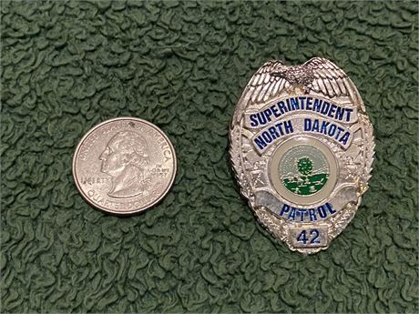 North Dakota Patrol Superintendent Pin