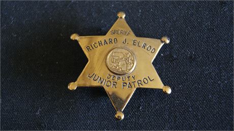 Vintage Chicago Illinois Cook County Sheriff junior patrol Richard J. Elrod