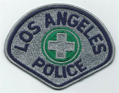 Vintage, . Los Angeles Police. Sergeant motor officer. Cheesecloth patch. 1970's