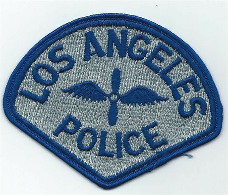 Vintage, Obsolete. Los Angeles Police. Air Support. Cheesecloth patch. 1970's