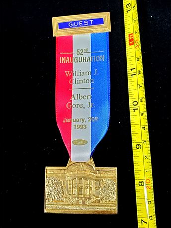 1993 Inaugural Attending Guest Medal Clinton/Gore