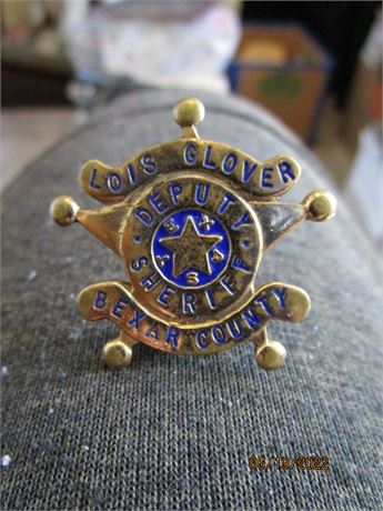 Badge TEXAS Deputy Sheriff BEXAR COUNTY - Named TEXAS Hal'mk Maker
