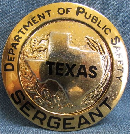 Full size Texas Department of Public Safety Sergeant  badge