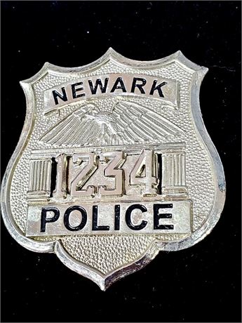 Newark New Jersey Police Belt Shield # 1234
