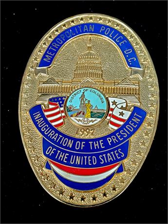 DC Metropolitan Police 1997 Presidential Inauguration #3982