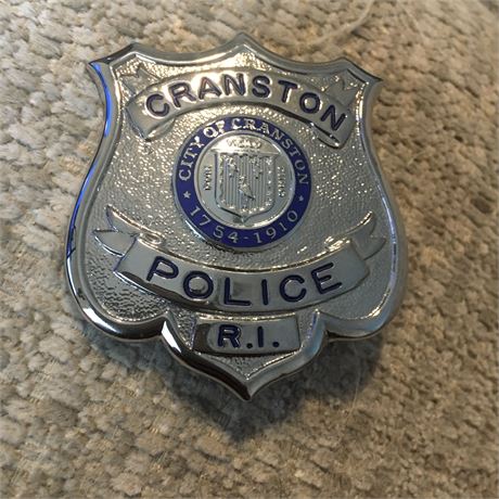 Cranston Rhode Island Patrolman Police Badge