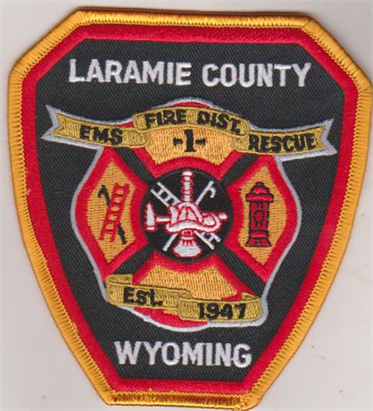 Laramie County Wyoming Fire District 1 patch