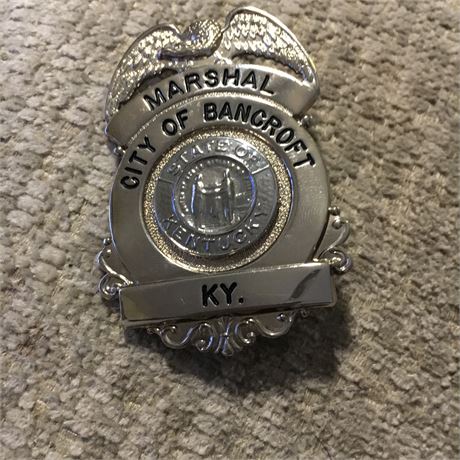 Marshal City of Bancroft Kentucky Badge
