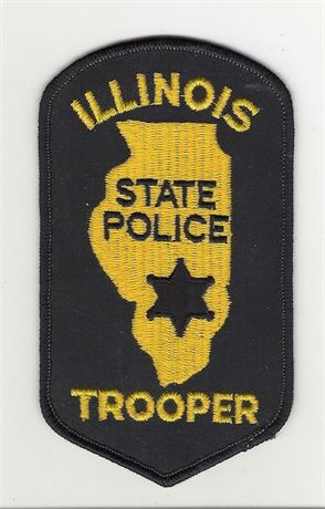 Illinois State Trooper police. Obsolete patch, was used during  1985 - 1988