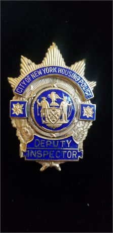New York City Housing Police Deputy Inspector Shield.
