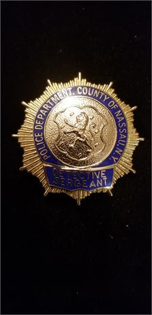 Nassau County New York Police Detective Sergeant Shield