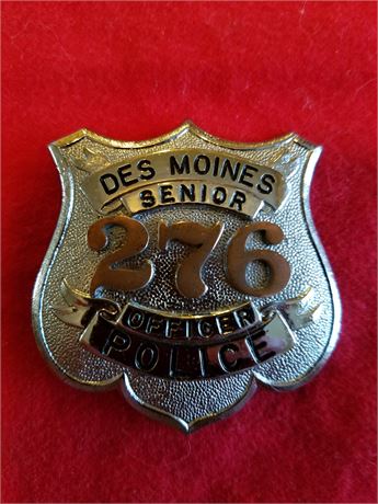Des Moines senior police officer REDUCED