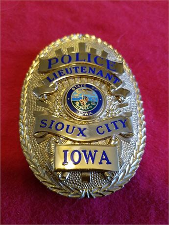 Sioux city Iowa police Lieutenant hallmarked REDUCED