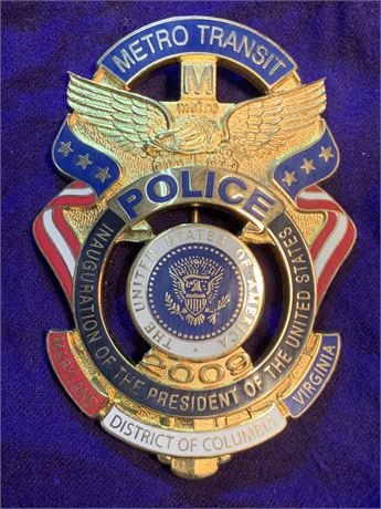 Metro Transit Police - Inaugural Badge 2009
