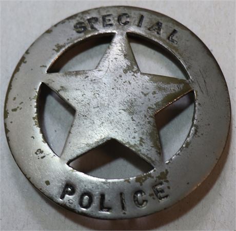 Special Police Badge, Nickel on Brass, 1900's