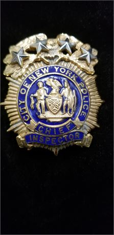City of New York Police Department Chief Inspector Shield