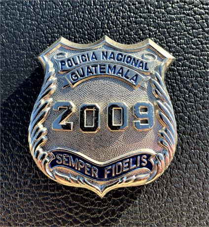 Vintage GUATEMALA NATIONAL POLICE Policia Nacional Breast Badge by N.S. Meyer