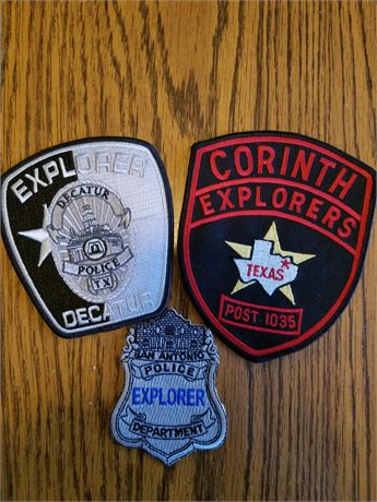 San Antonio, Decatur and Corinth Texas explorer patches