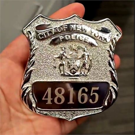 Full Size Custom NYPD Officer Coin Style Shield