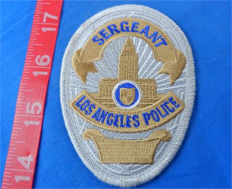 California- Cloth Patch -Los Angeles LAPD Detective 3-5/8" Police Officer