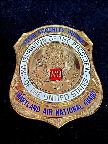 Maryland Air National Guard 135th Security Police 1989 Presidential Inauguration