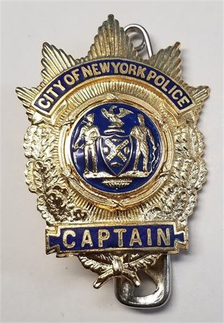 New York City Police Captain Full Size excellent quality 2nd badge