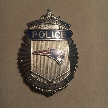 Mass. Police generic New England Patriots Superbowl Champs Commemorative Novelty