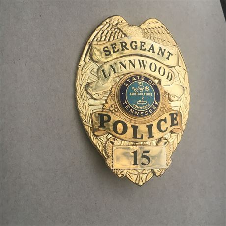 Sergeant Lynnwood Washington Police badge