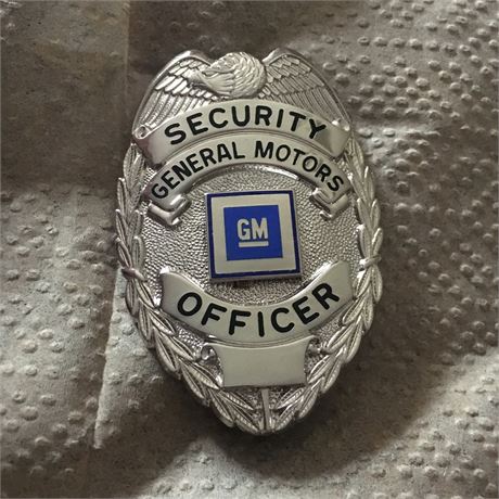 General Motors Security Officer badge
