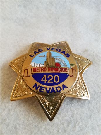 Las Vegas Metro homicide 420 badge Nevada