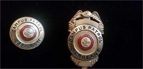 Rutgers State University Campus Patrol Sergeant Shield