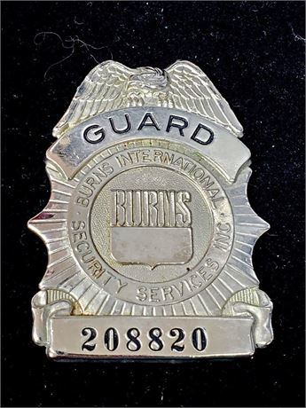 Burns International Services Guard # 208820