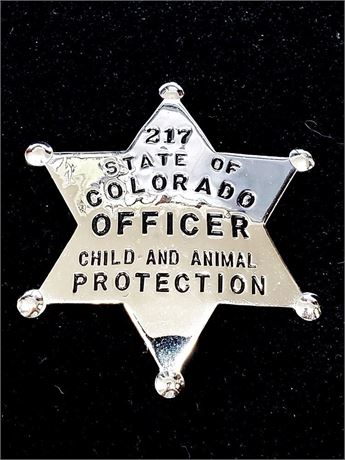 RARE State of Colorado Child & Animal Protection Officer # 217