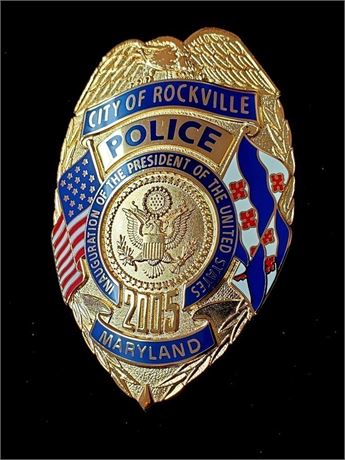City of Rockville Maryland Police 2005 Presidential Inauguration # 063