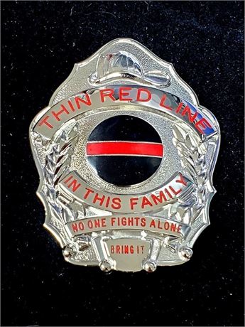 Fire Fighters Helmet Top Thin Red Line