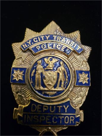 New York City Transit Police Deputy Inspector Shield