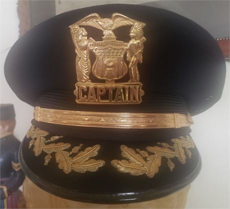 Vintage Illinois Chief Hat with hat badge