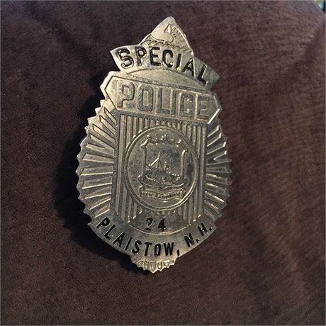 Vintage Authentic Plaistow New Hampshire Special Police Officer