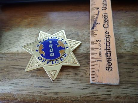 Tyco train company security  repro badge bx #3