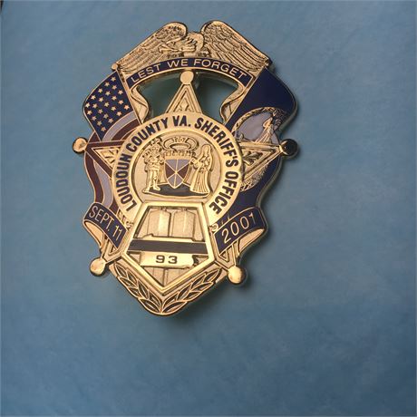 Loudoun County Virginia Sheriff's Office 911 tribute badge