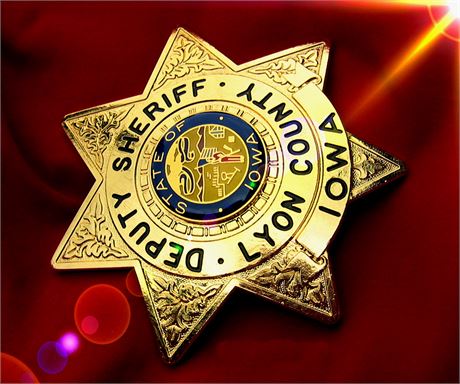 Deputy Sheriff, Lyon County, Iowa / hallmark / RARE