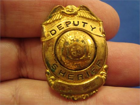 MISSOURI Deputy Sheriff 1.25" Gold Tone Breast Badge