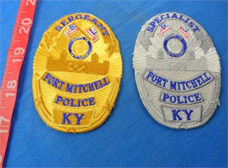 Kentucky Fort Mitchell Patches Lot of 2, Specialist and Sergeant Free Shipping