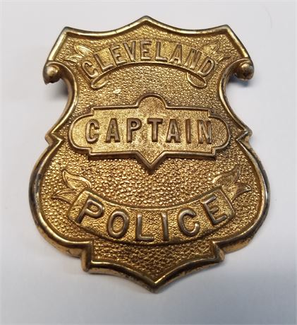 Cleveland Police Captain's Badge - Very Old - Hallmarked C.D. Reese