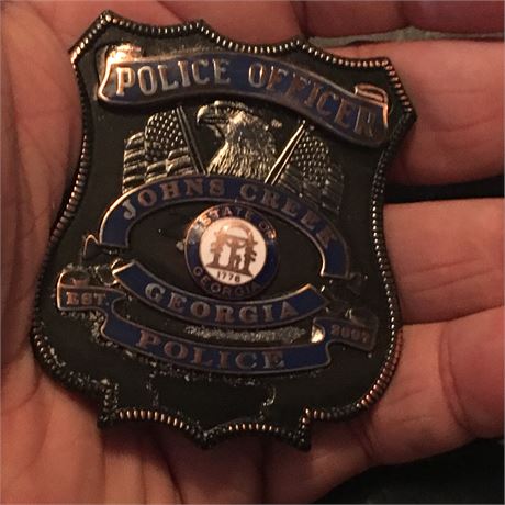 Johns Creek Georgia Police Officer Badge