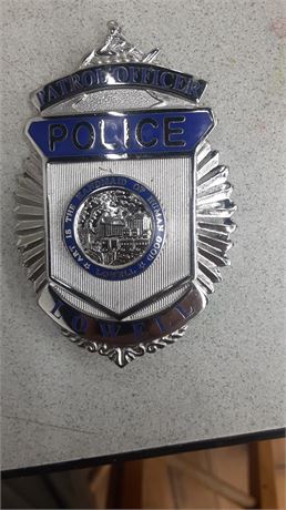 Lowell Massachusetts Police Patrol Officer Badge (city seal)