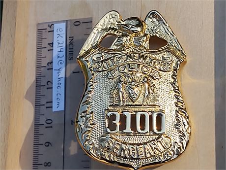 City Of New York Police Sergeant #### Plaque Badge Custom NY New York