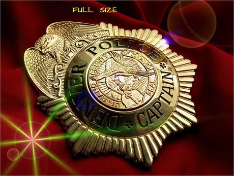 Police badge / Captain, Denver Police, COLORADO, hallmark