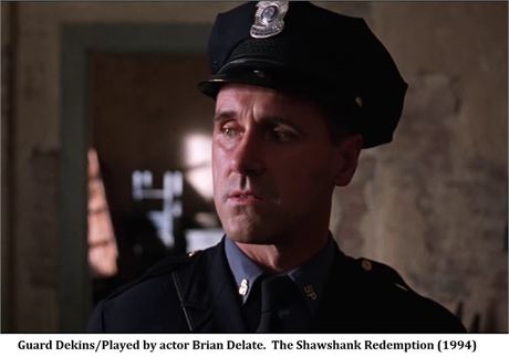 Movie prop.The Shawshank Redemption. Shawshank State Prison Guard badge .