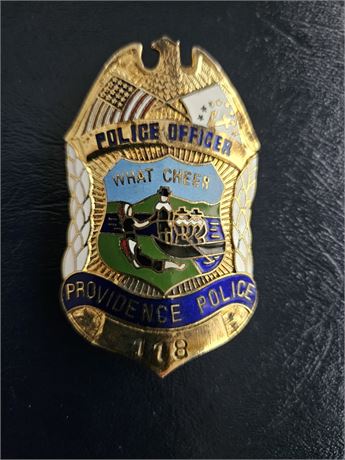 Providence Rhode Island Police Department Police Officer Shield